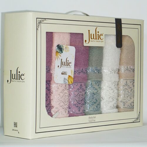 Coffret Julie – Pack 6 Serviettes Visage